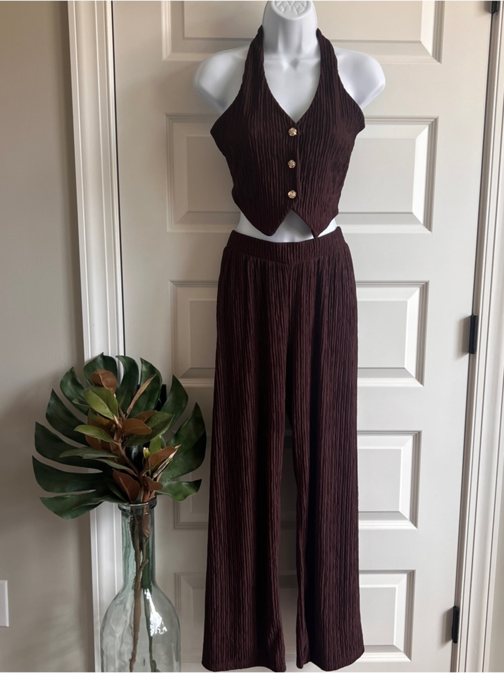 LOVE POEM  Pant Set Size Sm Brown NWOT